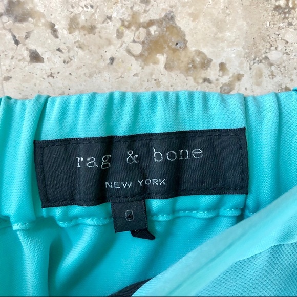 Rag & Bone Jess Track Shorts Size 0 Aqua EUC - Picture 3 of 4